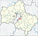 Location of Vidnoye Region (Moscow Oblast)